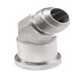 340-12-12 CD 62 STR SPLIT FLANGE ADAPTER 340-12-12 CD61/CD62 45 Degree Elbow JIC Thread Split Flange